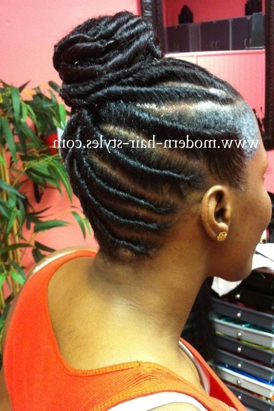 Pictures Of Black Hairstyles, Protective, Natural And Weaving Styles Regarding Newest Stuffed Twist Updo Hairstyles (View 15 of 15)