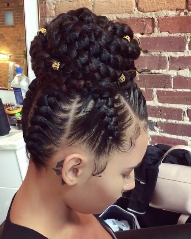 Pin??. On All Things Hairr | Pinterest | Hair Style, Black For Best And Newest Updo Hairstyles For Natural Black Hair (Photo 11 of 15)