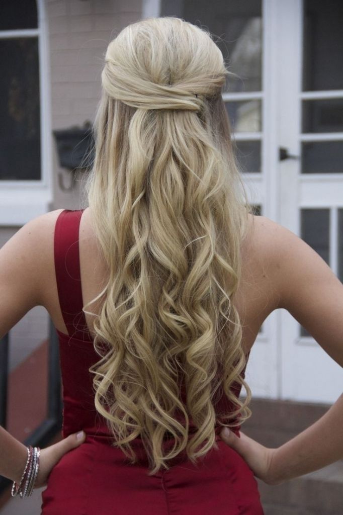 Prom Hairstyle For Long Hair Half Up Half Down – Popular Long Within Recent Long Hair Half Updo Hairstyles (Photo 3 of 15)