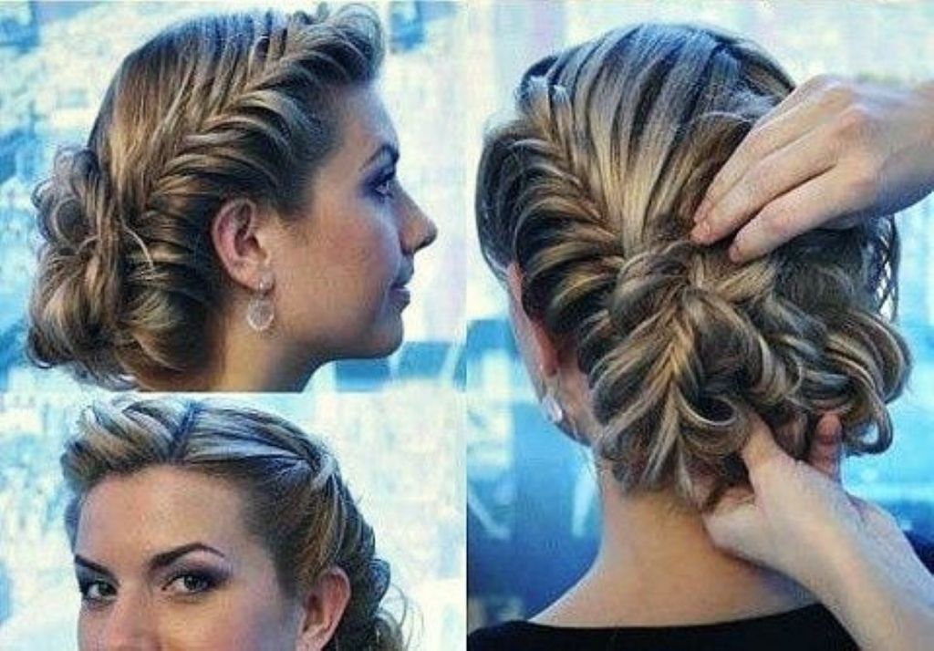 Prom Updo Hairstyle For Long Hair Prom Hairstyles Updos Simple Intended For Newest Medium Hair Prom Updo Hairstyles (View 5 of 15)