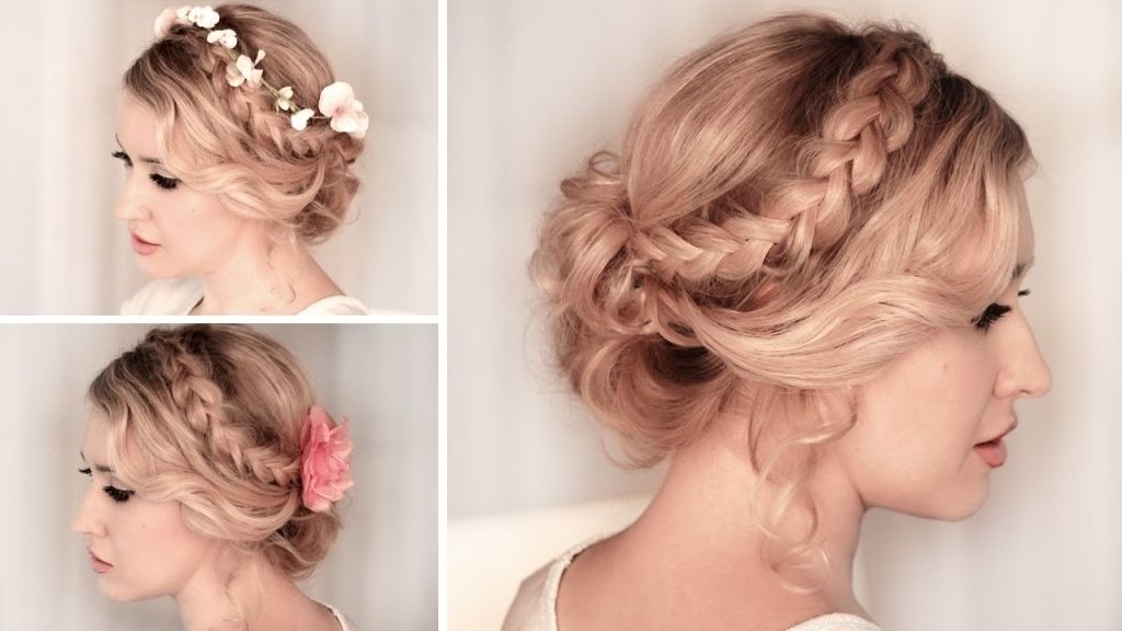 Prom Updo Hairstyles Short Hair Braided Updo Hairstyle For With Regard To Newest Formal Short Hair Updo Hairstyles (Photo 6 of 15)