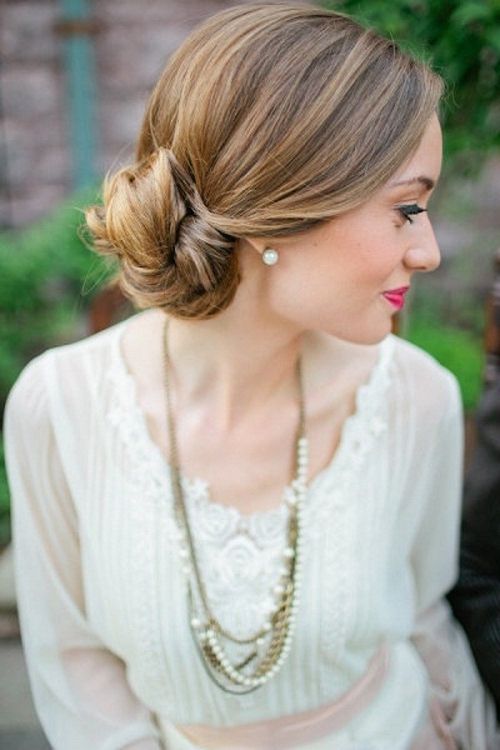 Quick And Easy Updo Hairstyles For Medium Length Hair Women – New Inside Most Current Medium Long Hair Updo Hairstyles (Photo 14 of 15)
