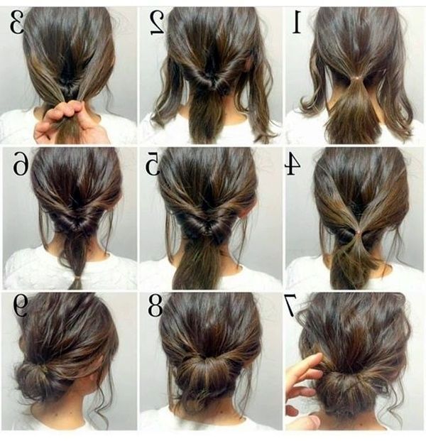 Quick Hairstyle Tutorials For Office Women 33 | Easy Hairstyles Throughout Best And Newest Fast Updo Hairstyles For Short Hair (View 8 of 15)