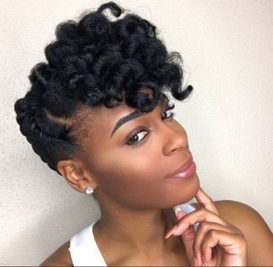 Quick Hairstyles For Short Natural Hair Black Natural Curly Intended For Most Recent Natural Curly Updos For Black Hair (View 6 of 15)