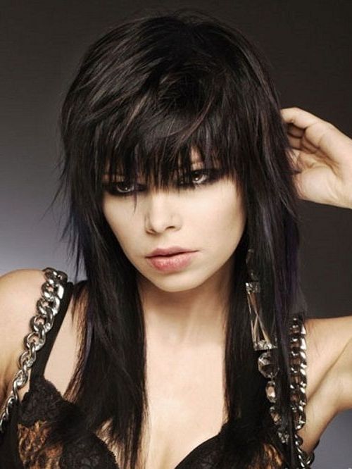 Rocker Hairstyles Women Updo Long Hair Rocker Hairstyles For Women For Most Popular Updo Hairstyles For Long Hair With Bangs And Layers (View 9 of 15)