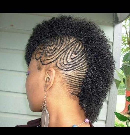 Scalp Braids / Mohawk / Protective Hairstyle / Braid Out / Natural Throughout Recent Scalp Braids Updo Hairstyles (Photo 12 of 15)