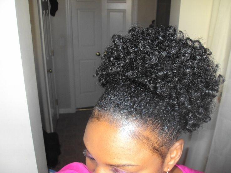 Short Black Natural Hair Styles Throughout Most Recently Updo Hairstyles For Black Women With Natural Hair (View 15 of 15)