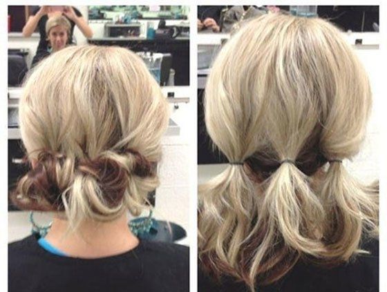 Short Hair Updos, How To Style Bobs, Lobs Tutorials Intended For Latest Simple Hair Updo Hairstyles (Photo 9 of 15)