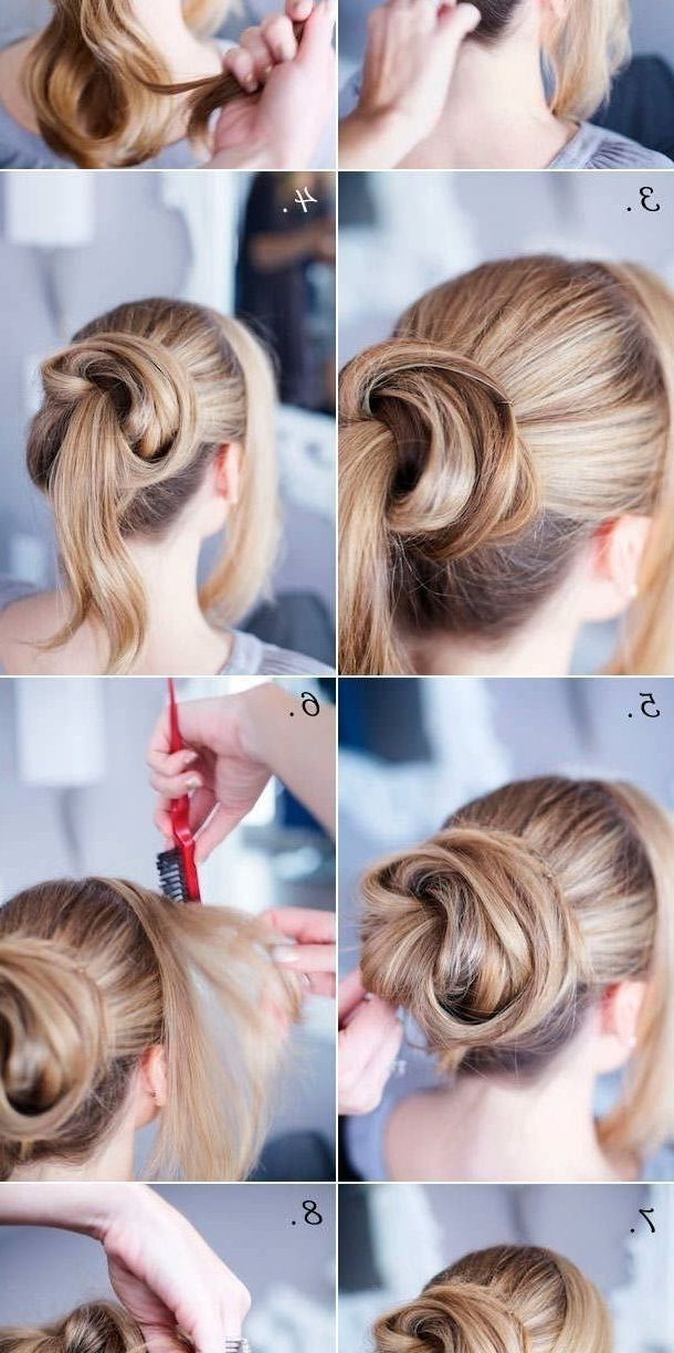 Shortstyles Quick Easy Updo For Long Thick Impressive Hairstyles With Most Recently Quick Easy Updo Hairstyles For Thick Hair (Photo 13 of 15)