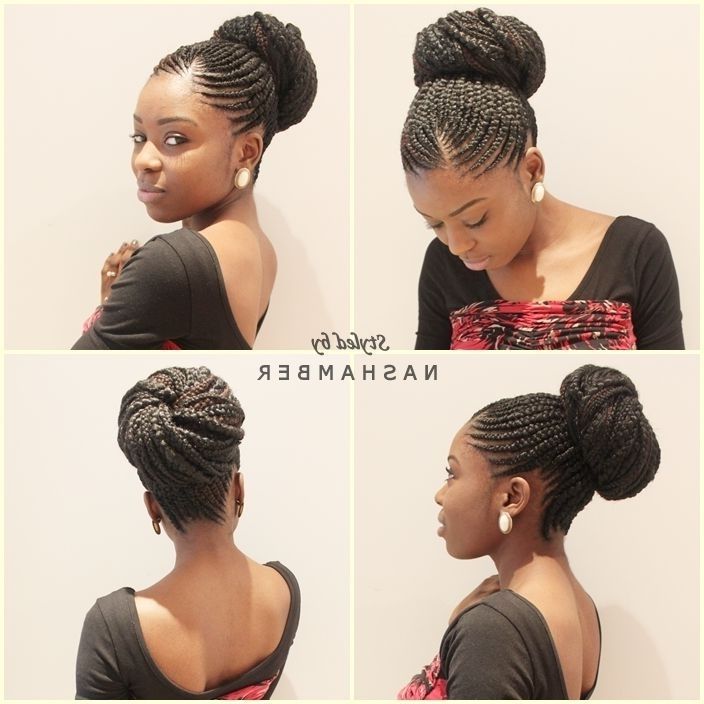 Simple Hairstyle For Black Braided Bun Hairstyles Best Ideas About Inside Most Current Black Braided Bun Updo Hairstyles (View 7 of 15)