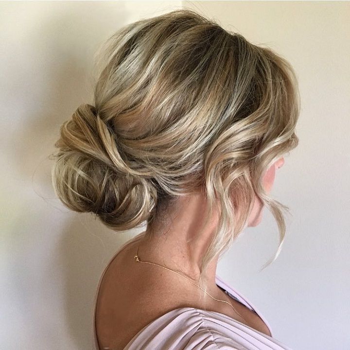 Soft And Textured Low Bun Bridal Hairstyle | Chignon Hairstyle, Low Intended For Most Recent Low Bun Updo Wedding Hairstyles (Photo 6 of 15)