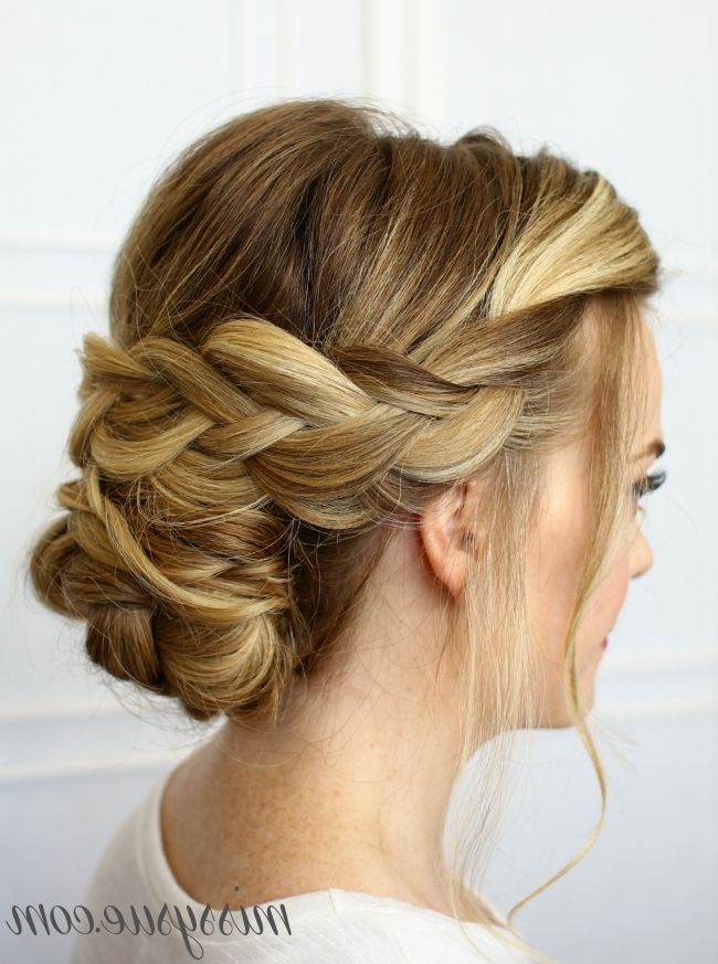 Soft Braided Updo With Most Up To Date Soft Updos For Long Hair (Photo 7 of 15)