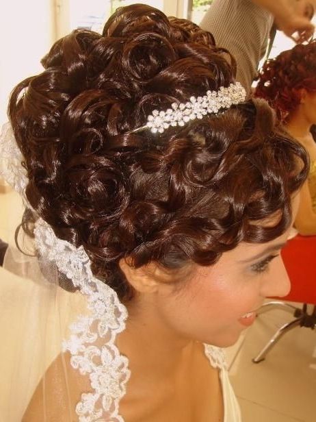 Spiral Curls Wedding Hairstyles | Wedding Style Blog" | Updo Inside Most Recent Spiral Curl Updo Hairstyles (View 7 of 15)