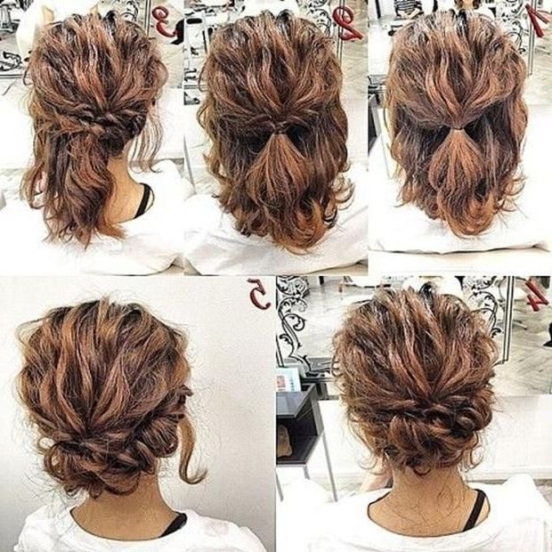 Steal This Amazing Medium Hairdos Ideas For Your Prom Night | Medium With 2018 Updo Hairstyles For Medium Curly Hair (Photo 1 of 15)