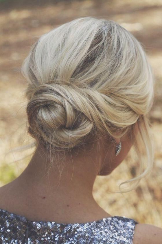 Stepstep Hairstyles For Long Hair: Long Hairstyles Ideas For Newest Easy Low Bun Updo Hairstyles (Photo 5 of 15)