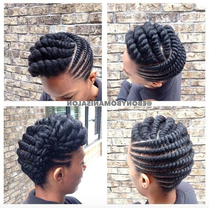 Stunningly Cute Ghana Braids Styles For 2018 | Hair Style, Natural In Recent Updo Twist Hairstyles For Natural Hair (Photo 14 of 15)