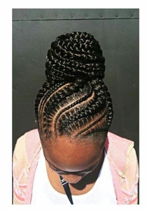 Stunningly Cute Ghana Braids Styles For 2018 | Updo, Hair Style And Regarding Most Popular Braided Updo Black Hairstyles (Photo 2 of 15)