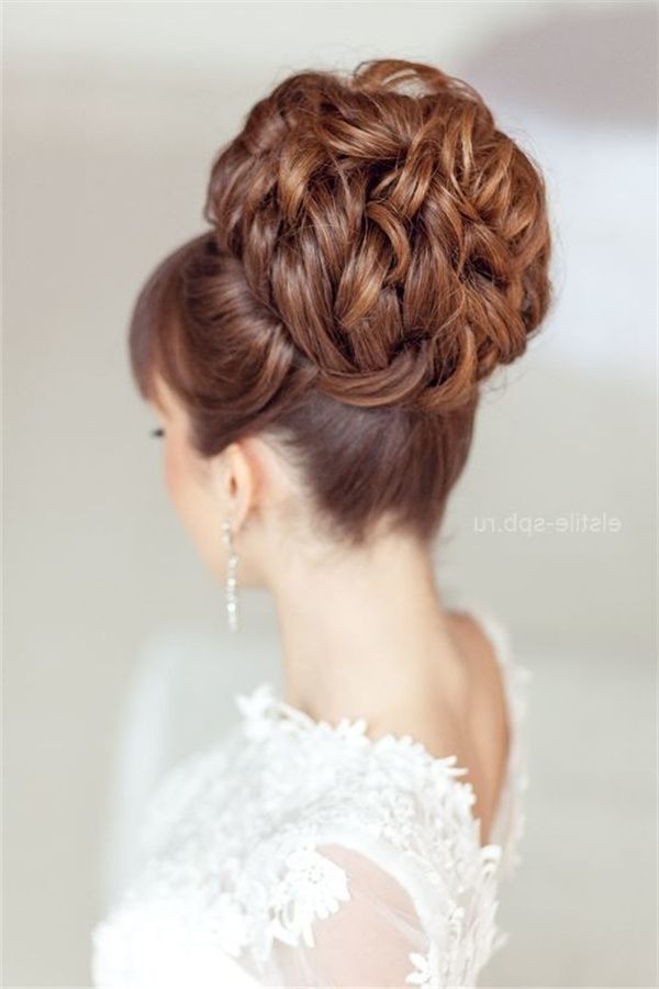Topknot Wedding Updo Hairstyle | Deer Pearl Flowers Regarding Most Recently Wedding Updo Hairstyles (Photo 10 of 15)
