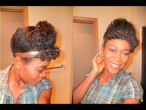 Twisted & Scooped Curly Updo Hairstyle. – Youtube Inside Newest Updo Hairstyles With Weave (Photo 12 of 15)