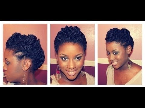 Two Strand Twists Updo | Double Dose – Youtube For Newest Two Strand Twist Updo Hairstyles (View 14 of 15)