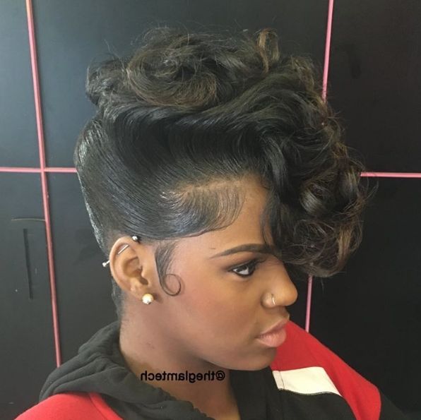 Undo Perfection Styled@theglamtech – Http://community Throughout Best And Newest Updo Hairstyles For Black Hair (View 7 of 15)