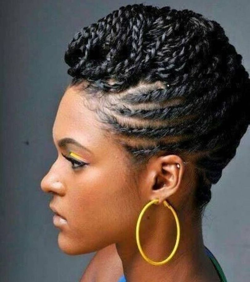 Updo Hairstyles For Black Women Who Love Style With Regard To Newest Twist Updo Hairstyles For Black Hair (View 9 of 15)