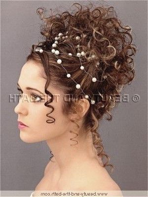 Updos Curly Hair – Google Search | Hair | Pinterest | Updos And Curly Inside Most Recently Spiral Curl Updo Hairstyles (View 4 of 15)
