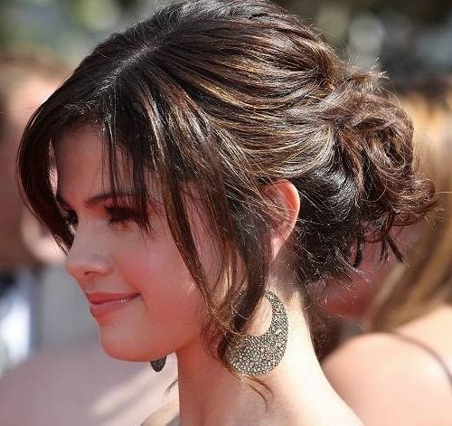 Updos For Long Hair With Bangs Selena – Fashion Female With Recent Updos For Long Hair With Bangs (Photo 5 of 15)