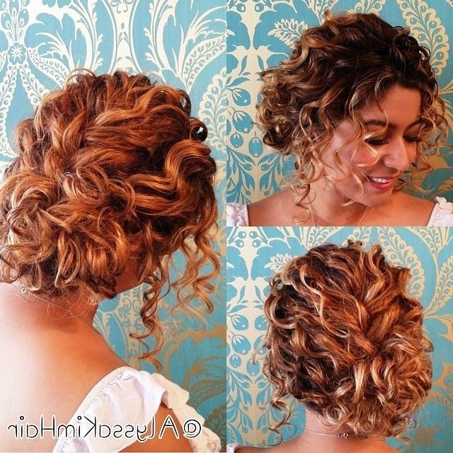 Updos For Short Curly Hair | Short Curly Hair, Curly And Updos Intended For Newest Updo Hairstyles For Super Curly Hair (Photo 3 of 15)