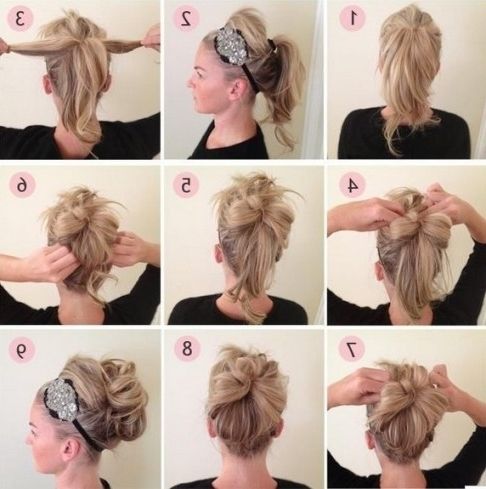 Updos Tutorial: Beaded Headband Updo Hairstyle For Prom – Popular Inside Most Up To Date Fancy Hairstyles Updo Hairstyles (Photo 10 of 15)