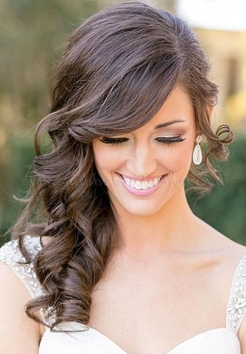 15 Beautiful Bridal Hairstyles From Pinterest Throughout Down To The Side Wedding Hairstyles (View 1 of 15)