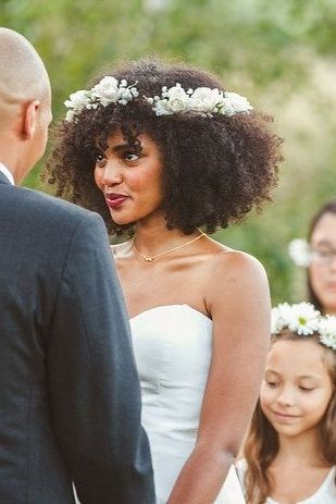 152 Best Curly And Coily Bridal Images On Pinterest | African With Wedding Hairstyles For Kinky Curly Hair (View 14 of 15)
