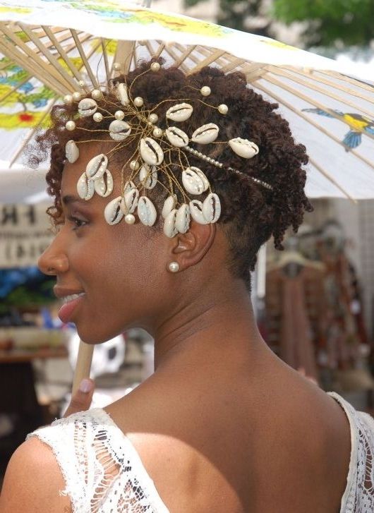 22 Best Wedding Images On Pinterest | Bridal Hairstyles, Bridal Within Wedding Hairstyles For Short Natural Black Hair (View 11 of 15)