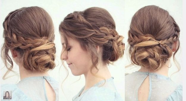 24 Beautiful Bridesmaid Hairstyles For Any Wedding – The Goddess With Regard To Simple Wedding Hairstyles For Bridesmaids (View 9 of 15)