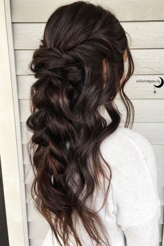 24 Chic Half Up Half Down Bridesmaid Hairstyles | Hair & Beauty That For Half Up Wedding Hairstyles For Bridesmaids (View 8 of 15)