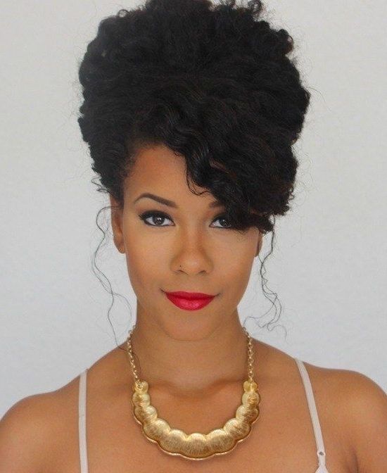 25 Natural Hair Bridal Styles For Your Wedding Day – Tgin Intended For Wedding Hairstyles For Natural Hair (View 6 of 15)