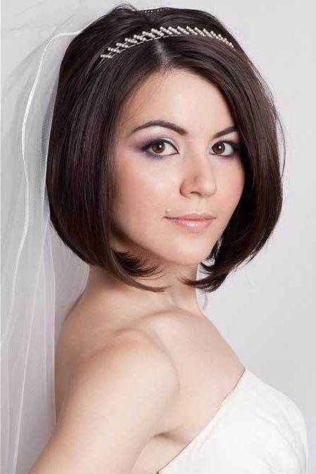 25 Wedding Hairstyles For Short Hair | Short Hairstyles 2017 – 2018 Inside Wedding Hairstyles For Short Bob Hair (View 11 of 15)