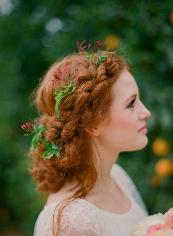 33 Modern Curly Hairstyles That Will Slay On Your Wedding Day | A Pertaining To Updos With Curls Wedding Hairstyles (View 9 of 15)
