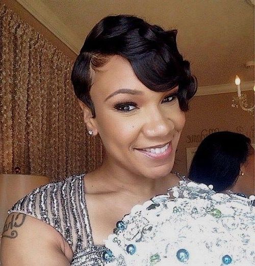 35 Best Wedding Hairstyles Images On Pinterest | Bridal Hairstyles Intended For Short Wedding Hairstyles For Black Bridesmaids (View 2 of 15)