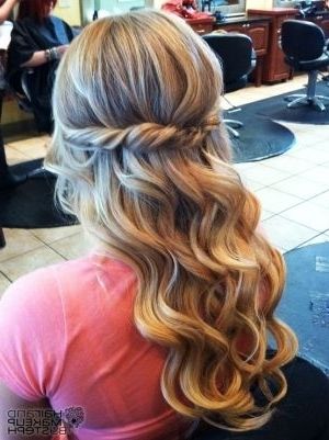 36 Best Dream Prom Images On Pinterest | Beauty Makeup, Hair Makeup Inside Half Up Wedding Hairstyles For Bridesmaids (View 12 of 15)