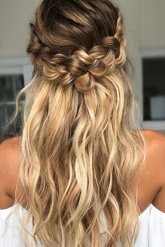 39 Braided Wedding Hair Ideas You Will Love | Pinterest | Braided Throughout Wedding Hairstyles With Plaits (View 1 of 15)