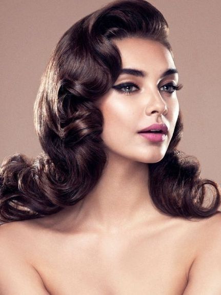 40+ Vintage Hairstyle Ideas To Copy | Vintage Hairstyles, Wavy Hair Throughout Old Hollywood Wedding Hairstyles (View 11 of 15)