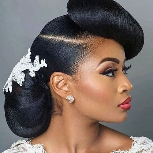 41 Wedding Hairstyles For Black Women To Drool Over 2018 In Wedding Hairstyles For Ethnic Hair (View 1 of 15)