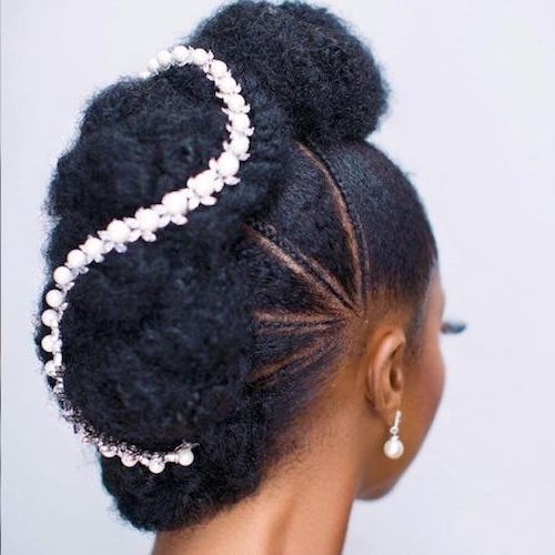 41 Wedding Hairstyles For Black Women To Drool Over 2018 Throughout Wedding Hairstyles For Kinky Hair (View 11 of 15)