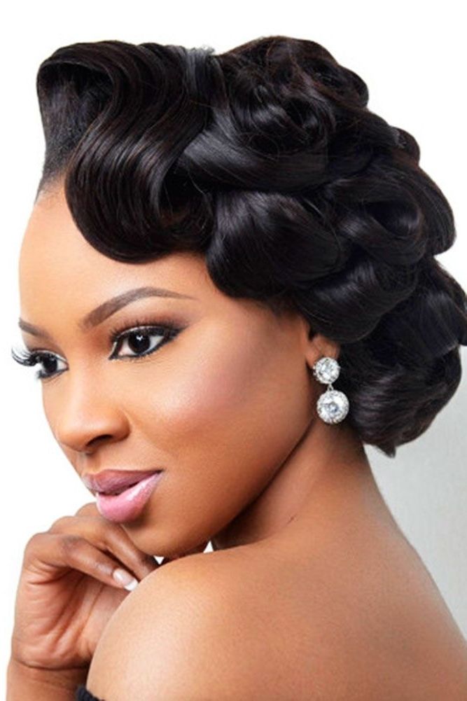 42 Black Women Wedding Hairstyles | Pinterest | Black Wedding Pertaining To Ebony Wedding Hairstyles (View 1 of 15)