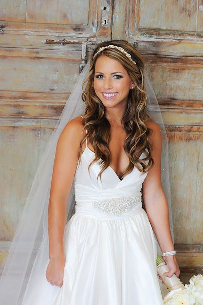 42 Wedding Hairstyles With Veil | Pinterest | Veil Hairstyles, Veil In Wedding Hairstyles With Veils (View 3 of 15)