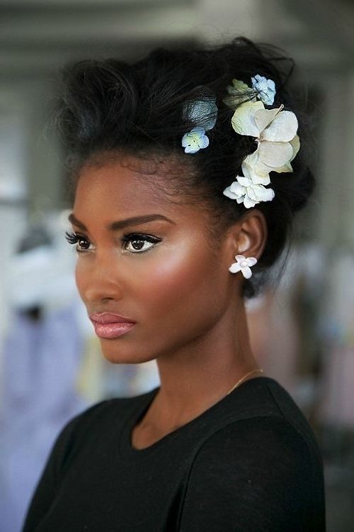 468 Best African American Wedding Hair Images On Pinterest | Wedding With Wedding Hairstyles For Natural Black Hair (View 5 of 15)