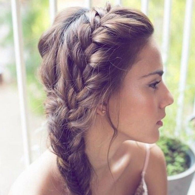 50 Hairstyles For Bridesmaids: Wedding Inspiration Throughout Maid Of Honor Wedding Hairstyles (View 1 of 15)