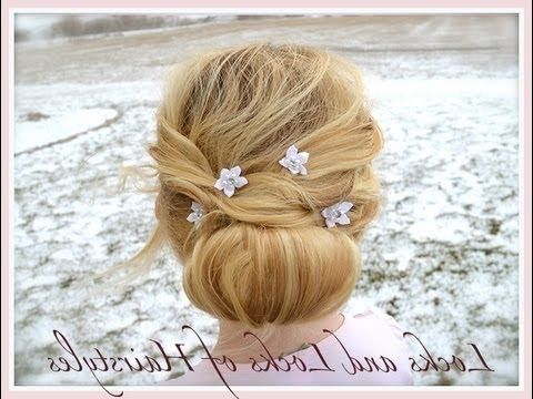 Beautiful Hairstyle For Short & Thin Hair – Youtube With Regard To Wedding Hairstyles For Short And Thin Hair (View 14 of 15)