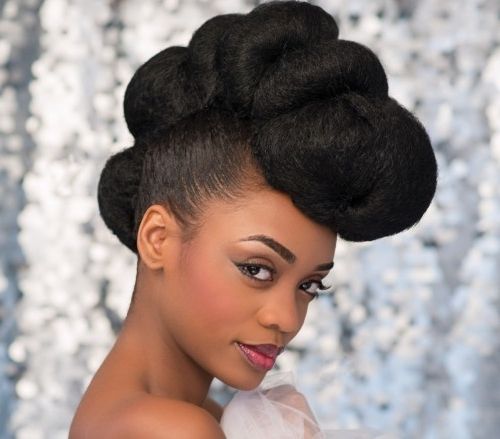 Bridal Hair Styles For Black Brides | Black Beauty And Hair Inside Wedding Hairstyles For Natural Afro Hair (View 15 of 15)